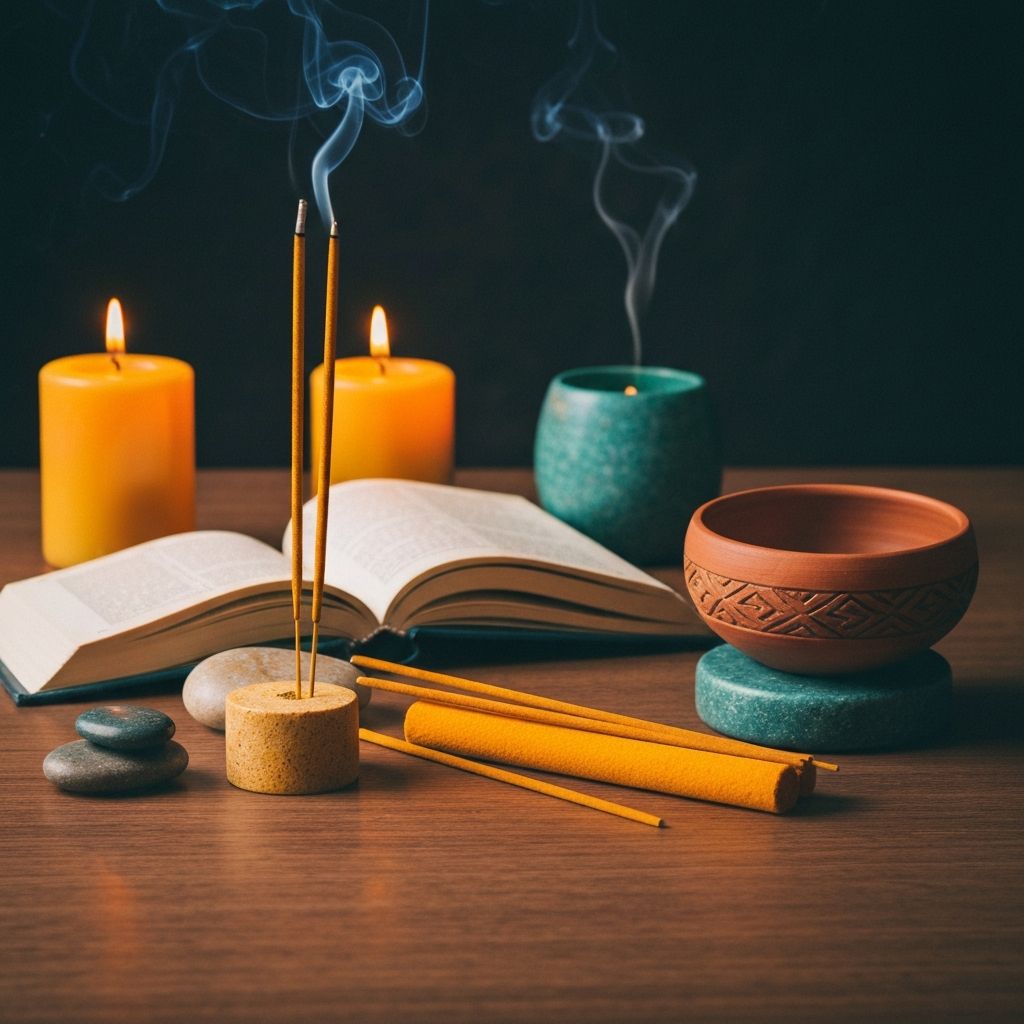 Incense and meditation items